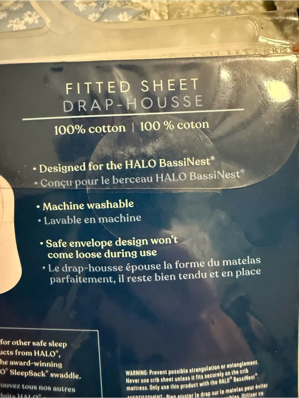 HALO BassiNest Fitted Sheet for Swivel Sleeper & Glide Sleeper New NIP